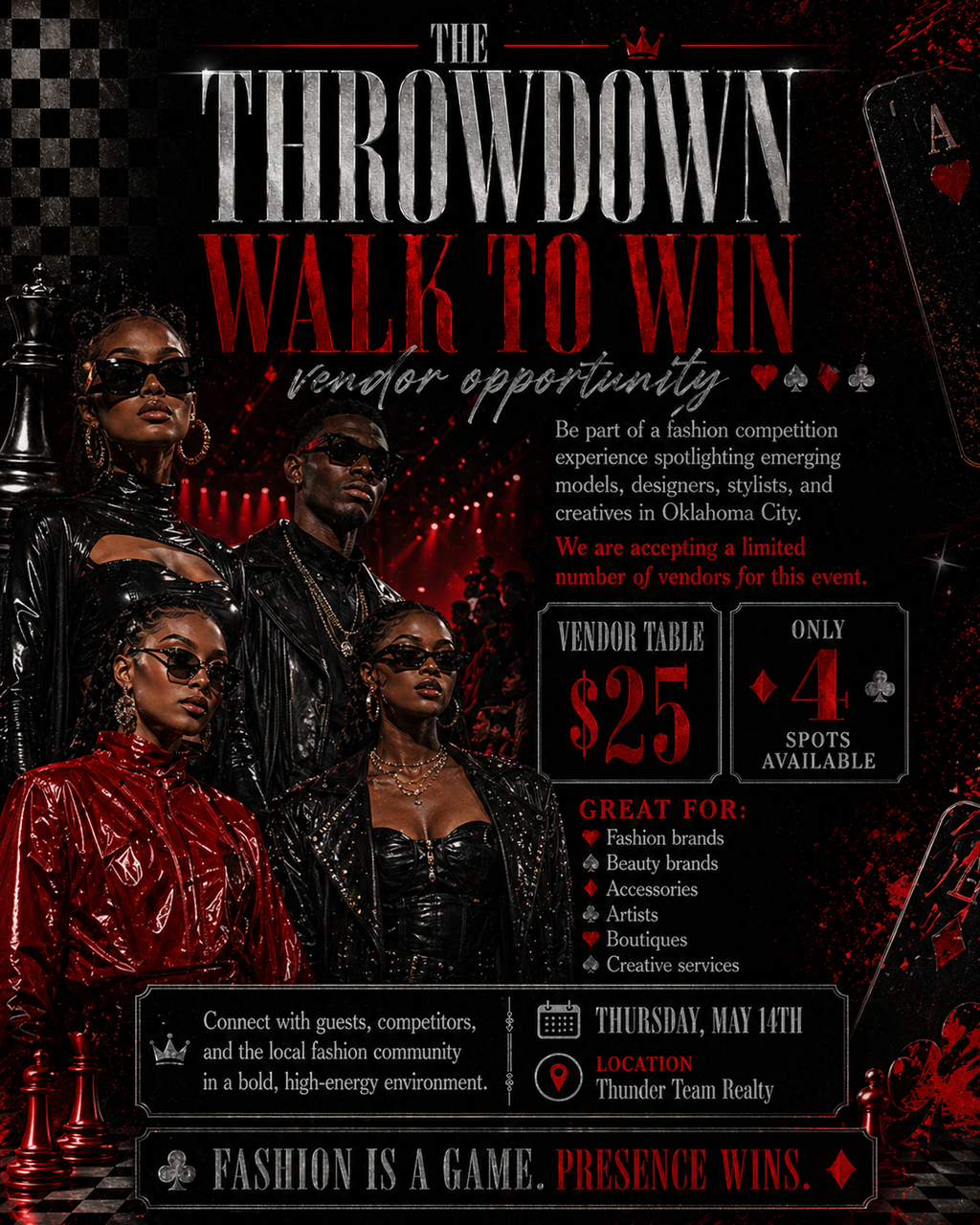 Vendor Table - THE THROWDOWN: WALK TO WIN